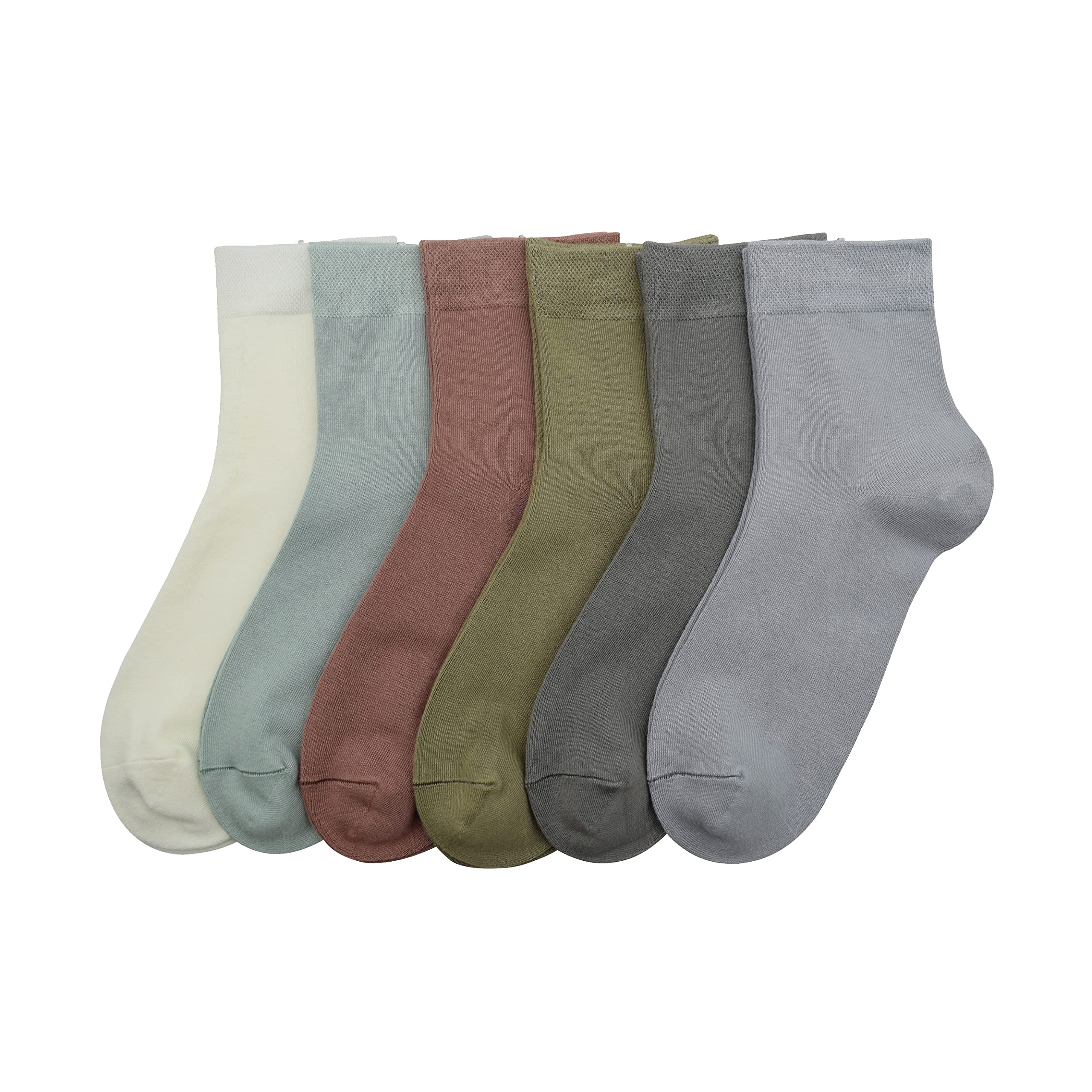 Women Thin Socks Rayon Bamboo Ankle Silky Quarter Anti Odor Casual Summer Socks 6 Pairs