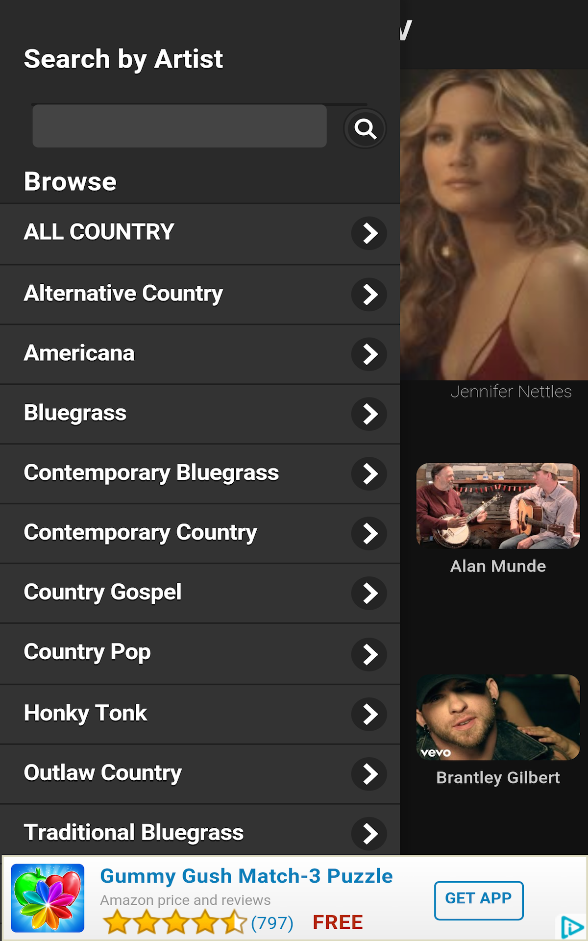 Country Music TV App on the Amazon Appstore