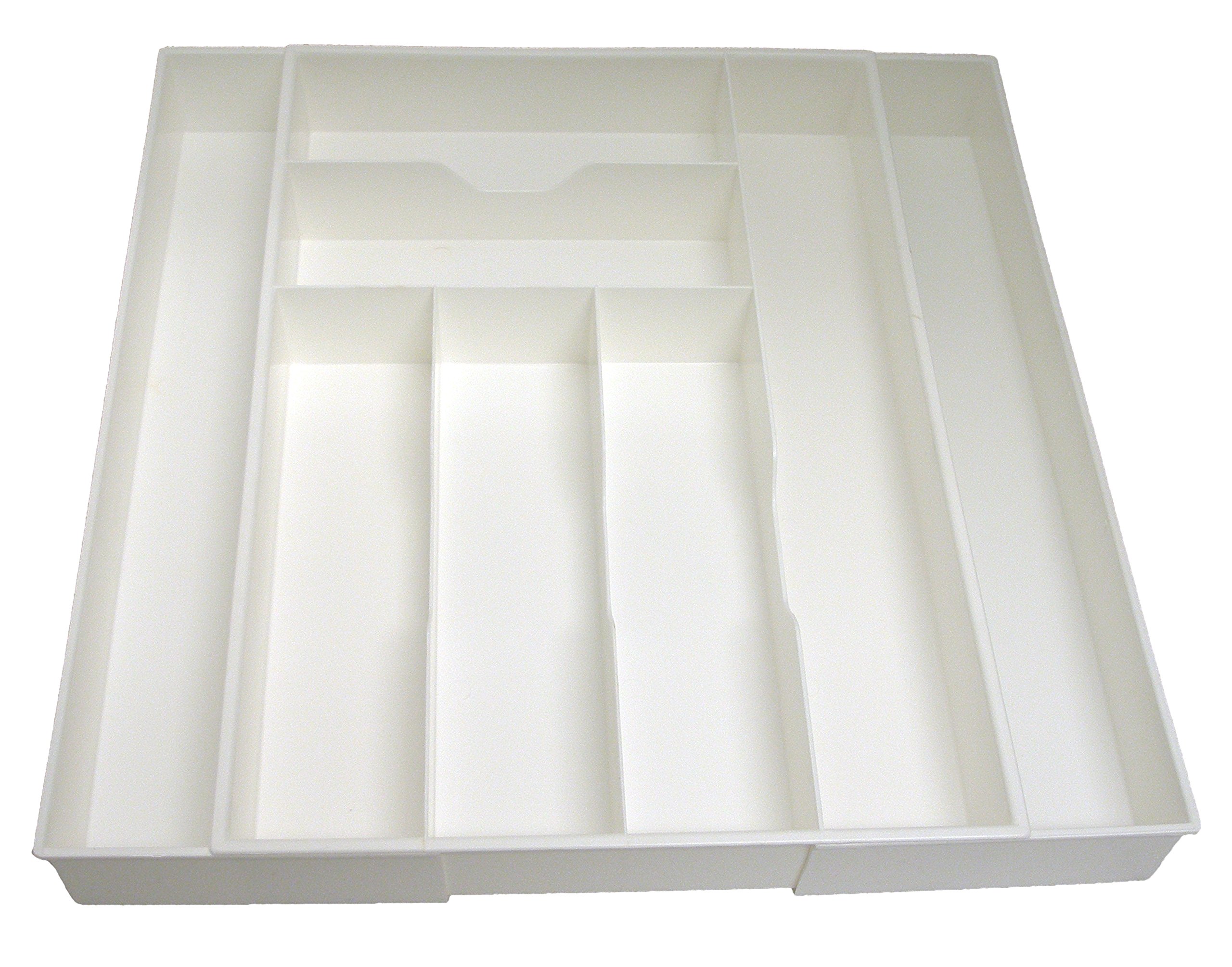 Expand-A-Drawer Silverware, Cutlery and Utensil Drawer Organizer Tray, Extra Wide