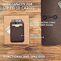 Vista 55 de Vaultskin CHELSEA - Cartera de piel delgada con bloqueo RFID para hombre, tarjetero minimalista con bolsillo frontal rojo carmín