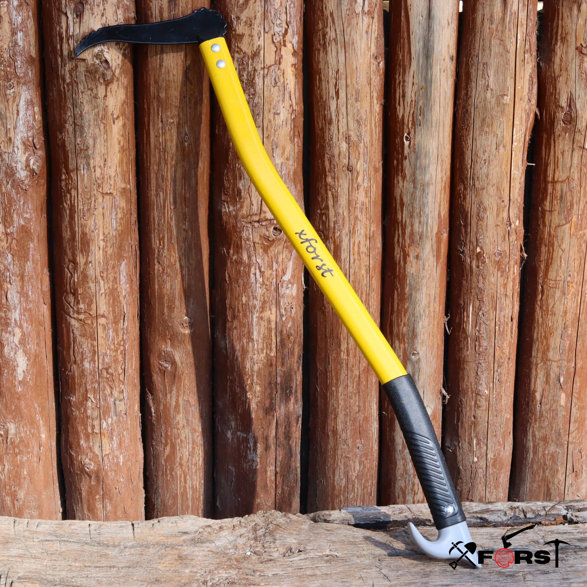 Sapie à Main 75 cm Bûcheron Ergonomique X-PAL75 – Sappie Forestier Long Manche Aluminium Léger 570 g, Crochet Acier Carbone Forgé