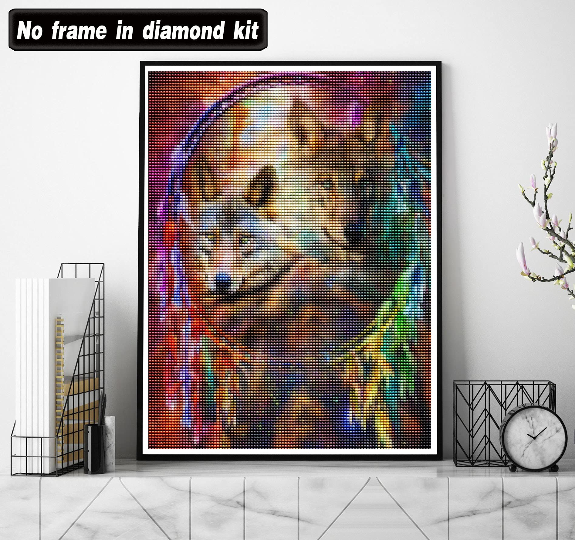 Diamond Painting 5D VAIIEYO Con Lupo: Kit Completo 30x40 Cm Per Rilassarti E Decorare Casa - 5