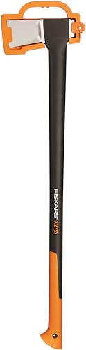Fiskars Hacha 2,57 kg, Con estuche de almacenamiento y transporte, Longitud: 96 cm, Capa...