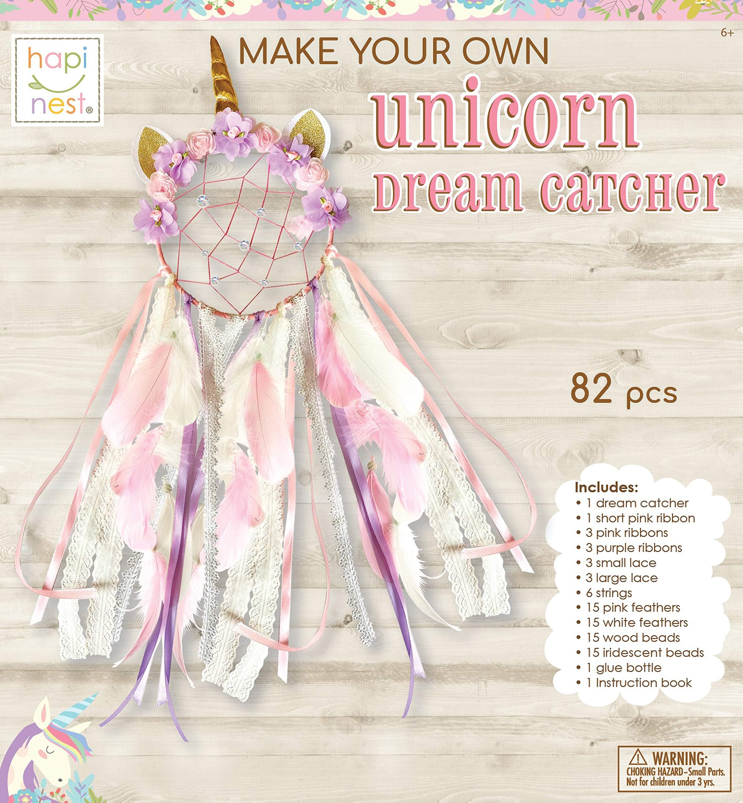 HapinestMake Your Own Unicorn Dream Catcher Craft Kit for Girls Gifts Ages 6 Years and Up