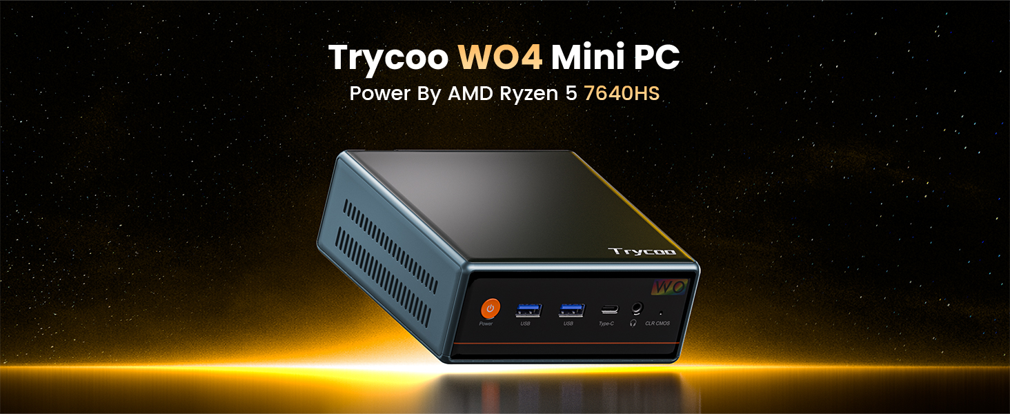 Amazon.com: Trycoo 2026 Gaming Mini PC Ryzen 5 7640HS(Up to 5.0GHz