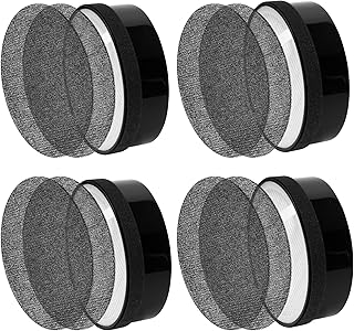 4-Pack LV-H132 True HEPA Replacement Filter Compatible with Levoit LV-H132 and hOmeLab s HME020248N Purifiers, Part # LV-H132-RF, 3-in-1 H13 True HEPA Filters