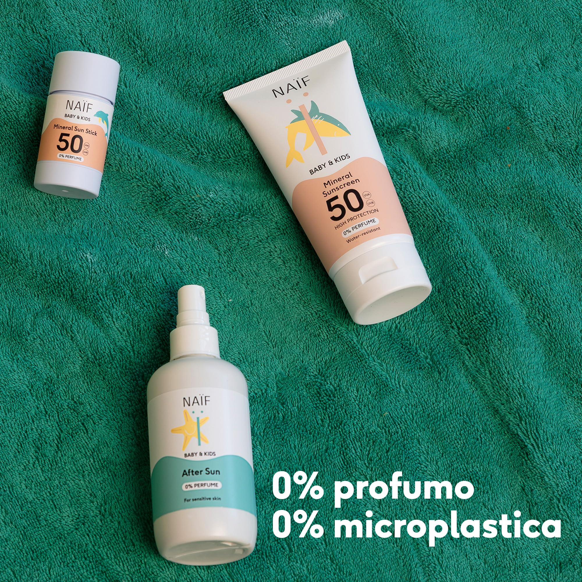 Naïf – Spray Doposole Rinfrescante per Neonati e Bambini – 0% Profumo – Lenisce e Idrata – Senza Microplastiche, Oli Minerali e Siliconi – Vegano – 175 ml