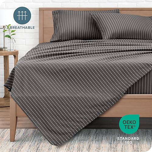 Miniatura 202 de Bare Home Juego de sábanas de tamaño individual XL, tamaño de dormitorio universitario, sábanas de microfibra ultrasuave de 1800 hilos, bolsillos 22