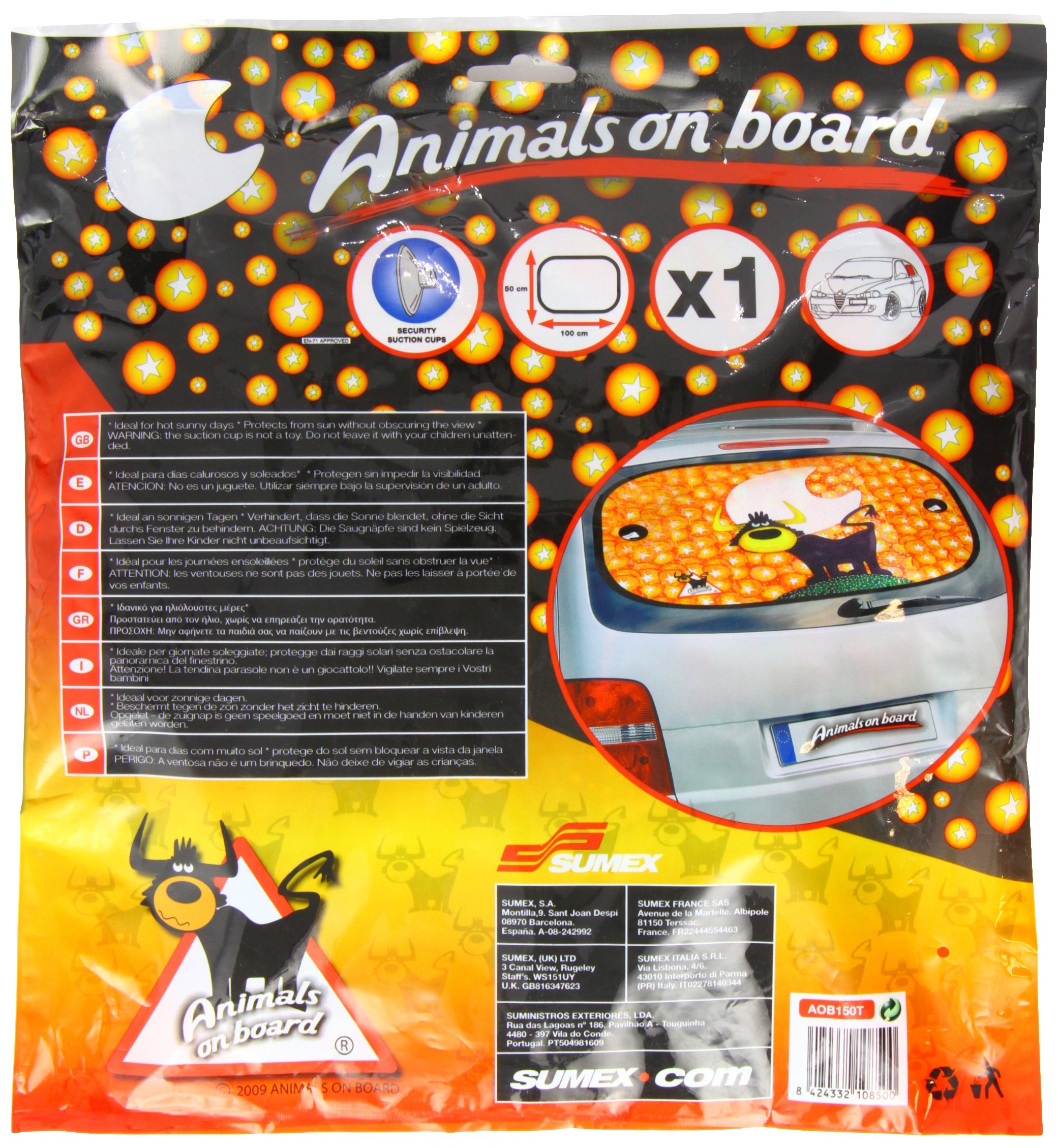 SUMEX AOB150T Rear Animals On-Board Bull Sun Shade