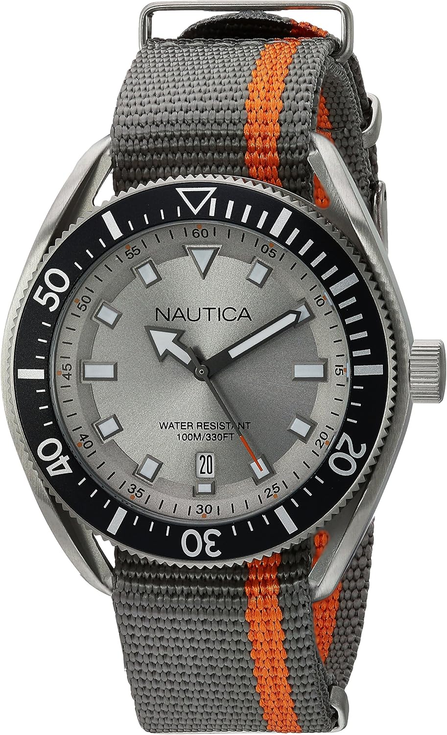 Nautica Mens Analogue Quartz Watch with Textile Strap NAPPRF003 ...