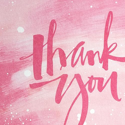 Miniatura 5 de Hallmark Surtido de tarjetas de agradecimiento a granel (48 tarjetas en blanco con sobres) rosa, negro, dorado, floral