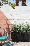 Bac Long Veradek Demi Series pour Porche, Patio, Jardin Arrière | Matériau Composite Plastique-Pierre Durable | Décor Moderne pour Arbustes, Fleurs