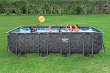 Bestway Kit Piscine Hors Sol rectangulaire APX 365-549 cm x 274 cm x 132 cm - Gris foncé - 3
