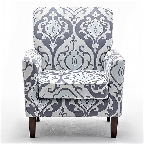 Miniatura 9 de US Pride - Sillón moderno para decoración de oficina y sala de estar con marco de madera de abedul y tapicería de microfibra, sillón de fácil