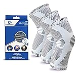 Compressa Knee Sleeve for Women & Men (3-pack Regular) - Non-Slip Compression Support for Joint Pain, Muscle Recovery, Arthritis, and Injury Relief