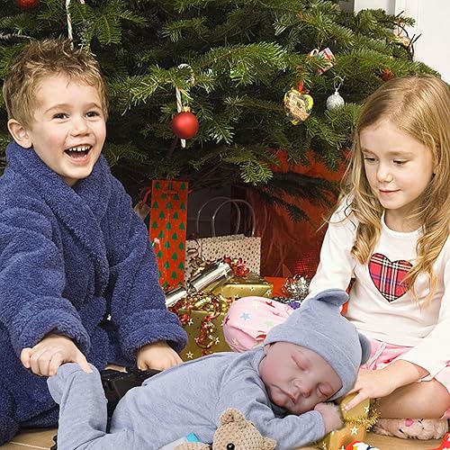 Miniatura 7 de Milidool Muñeca realista de bebé recién nacido, muñecas realistas que se ven reales, muñeca de bebé recién nacida suave de 18 pulgadas, hecha a