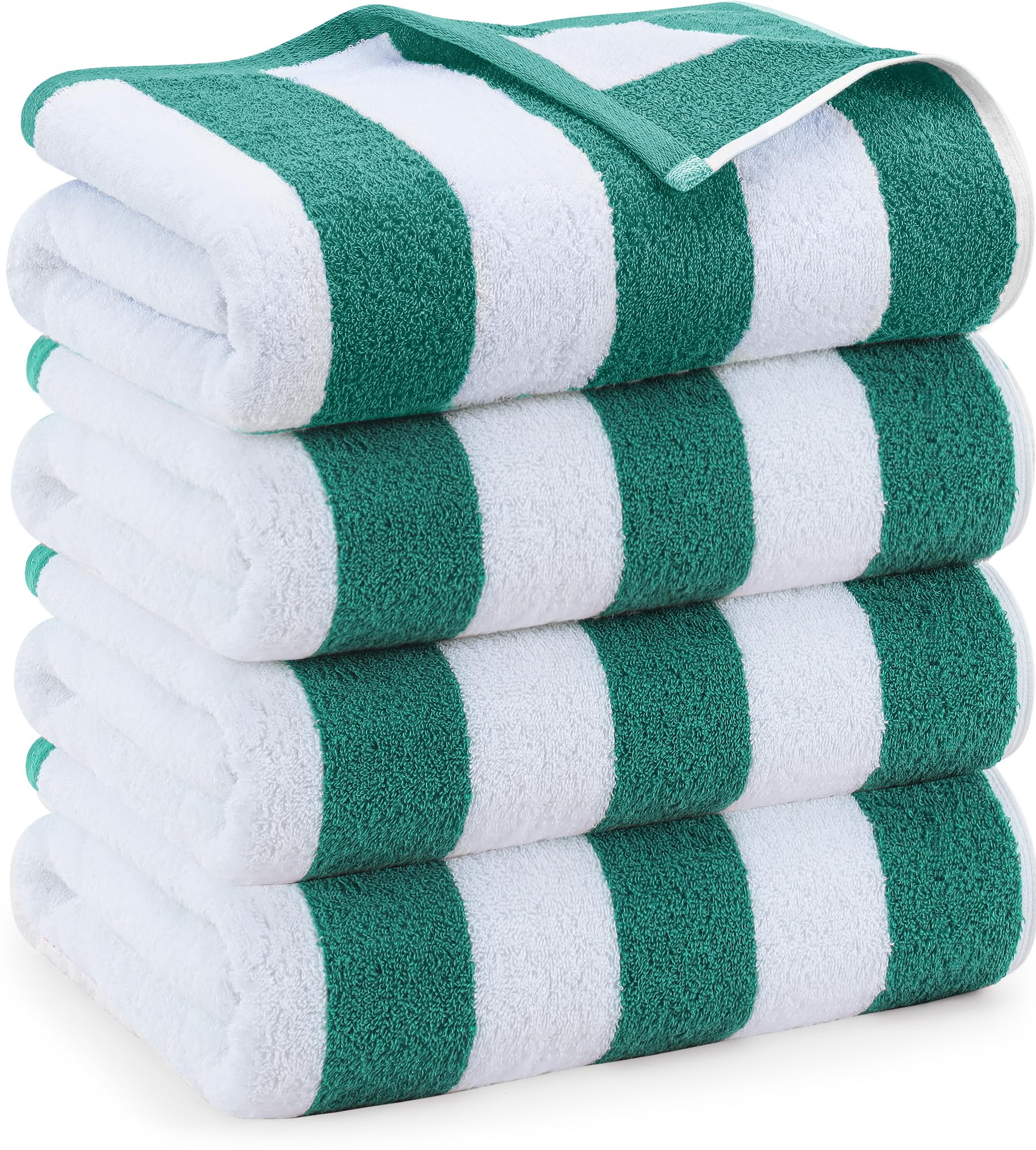 Utopia Towels 4 Pack Cabana Stripe Beach Towel 30 by 60 Inches Oversized 100 Ring Spun Cotton Pool