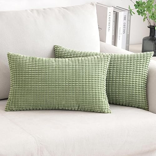 Vista 107 de MIULEE - Fundas de almohada decorativa Funda de cojín suave y sólida para sofá cama Dormitorio.