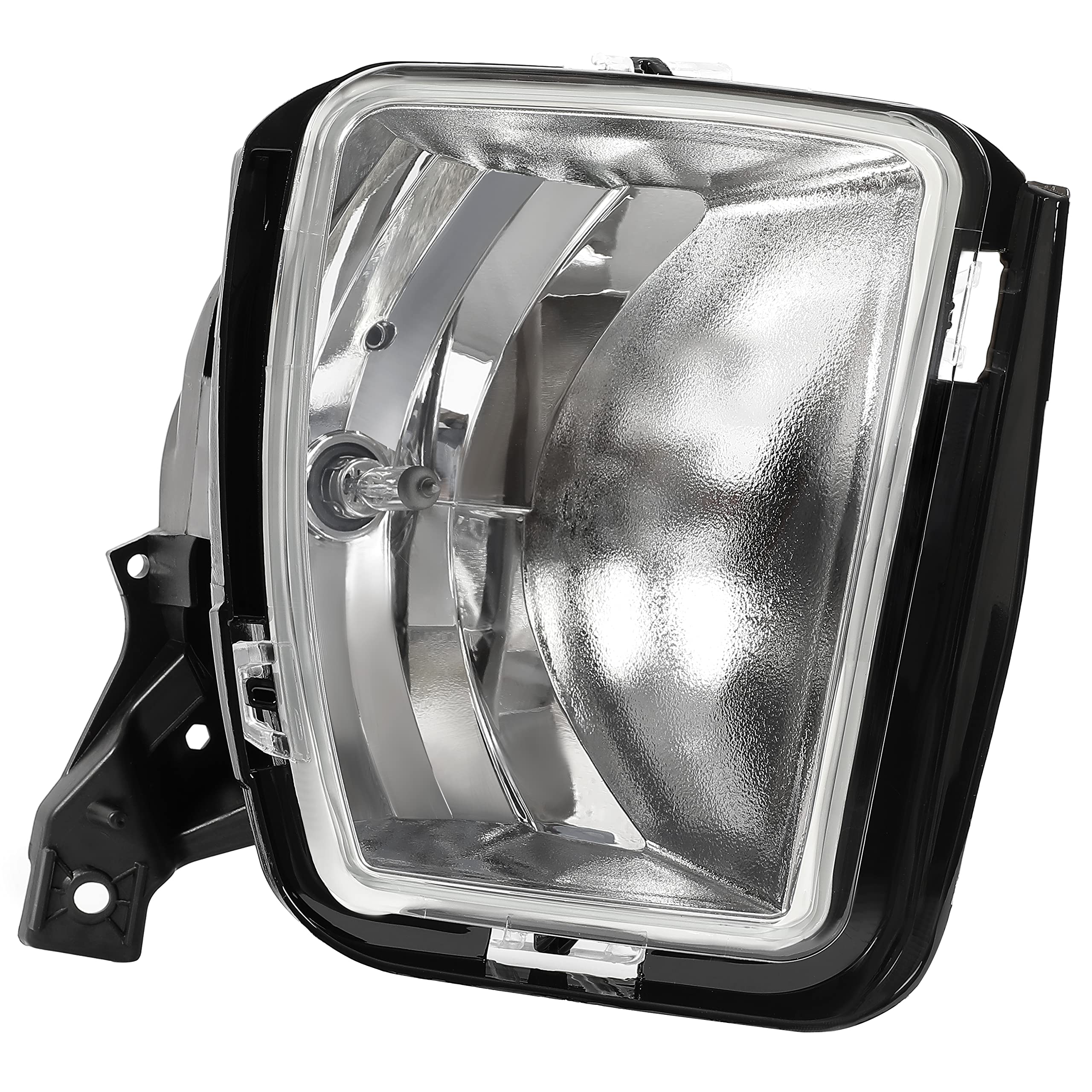 KUAFU Fog Light Lamp Compatible with 2013-2018 Dodge Ram 1500 Classic Replacement for 68104820AF w/Halogen Bulbs Passenger Side - Clear Lens+Chrome Housing