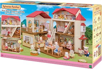 Sylvanian Families 5716 Red Roof Country Home -Secret Attic Playroom- Dollhouse Playsets