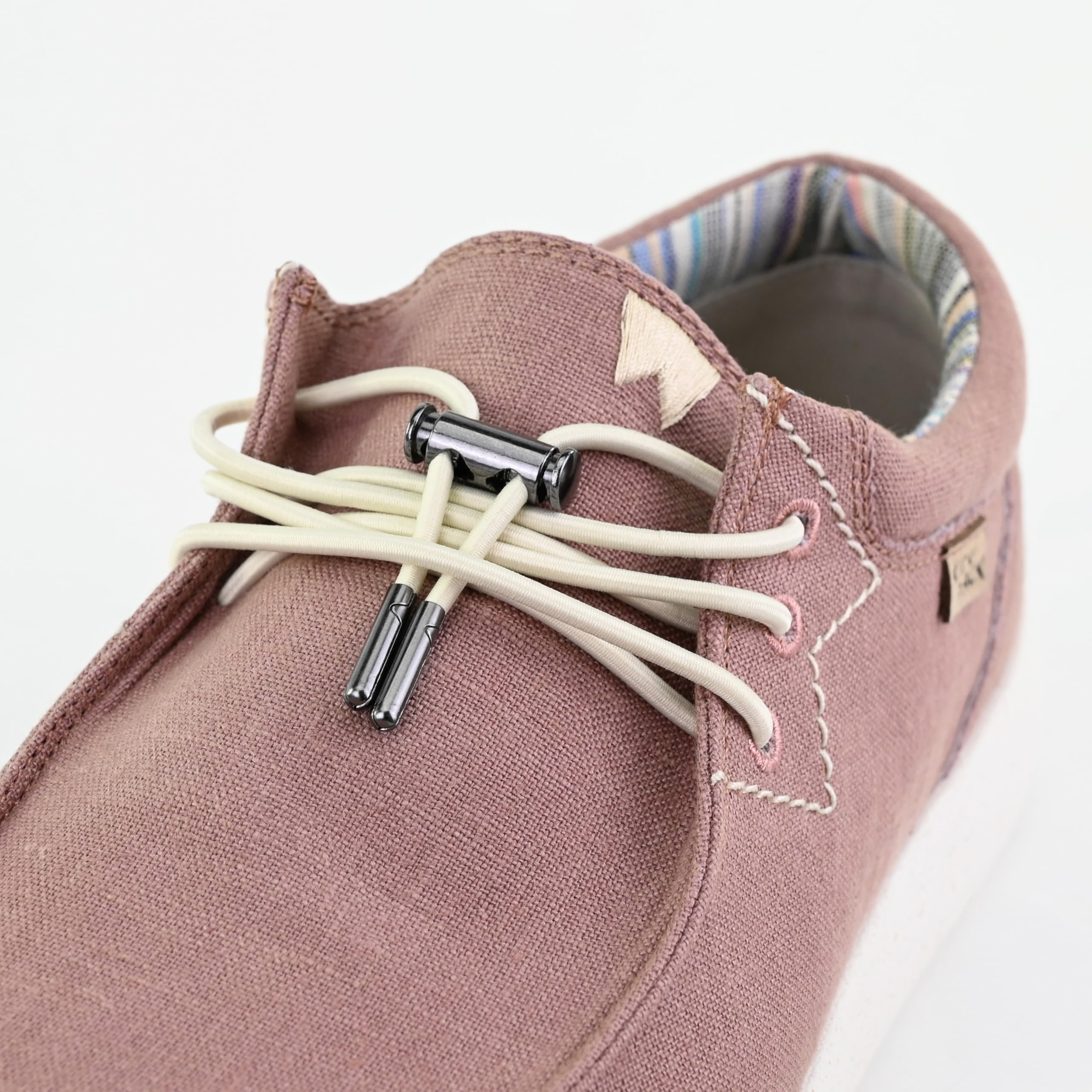 Kickback Haven Mocasines Slip‑On de Hombre Estilo Sneaker – Zapatos Casual de Canvas, Lino o Mesh Elástico con Cordones Elásticos – Cómodos y Elegantes para el Uso Diario en Verano