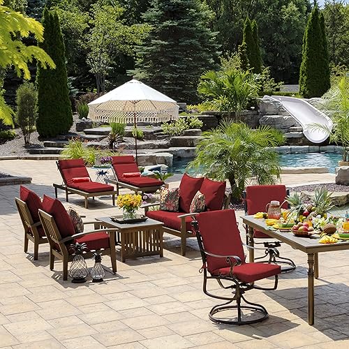 Vista 36 de Arden Selections Cojín decorativo para exteriores, paquete de 2, 16 x 16 pulgadas, aguamarina Leala Aqua Leala