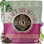 Craft Aroid Potting Mix- Elite Alocasia, Philodendron, Monstera Soil Mix, Chunky, Well Draining Potting Soil for Indoor Plants, All Tropical Plants & Houseplants, Synthetic & Peat Free 8QT