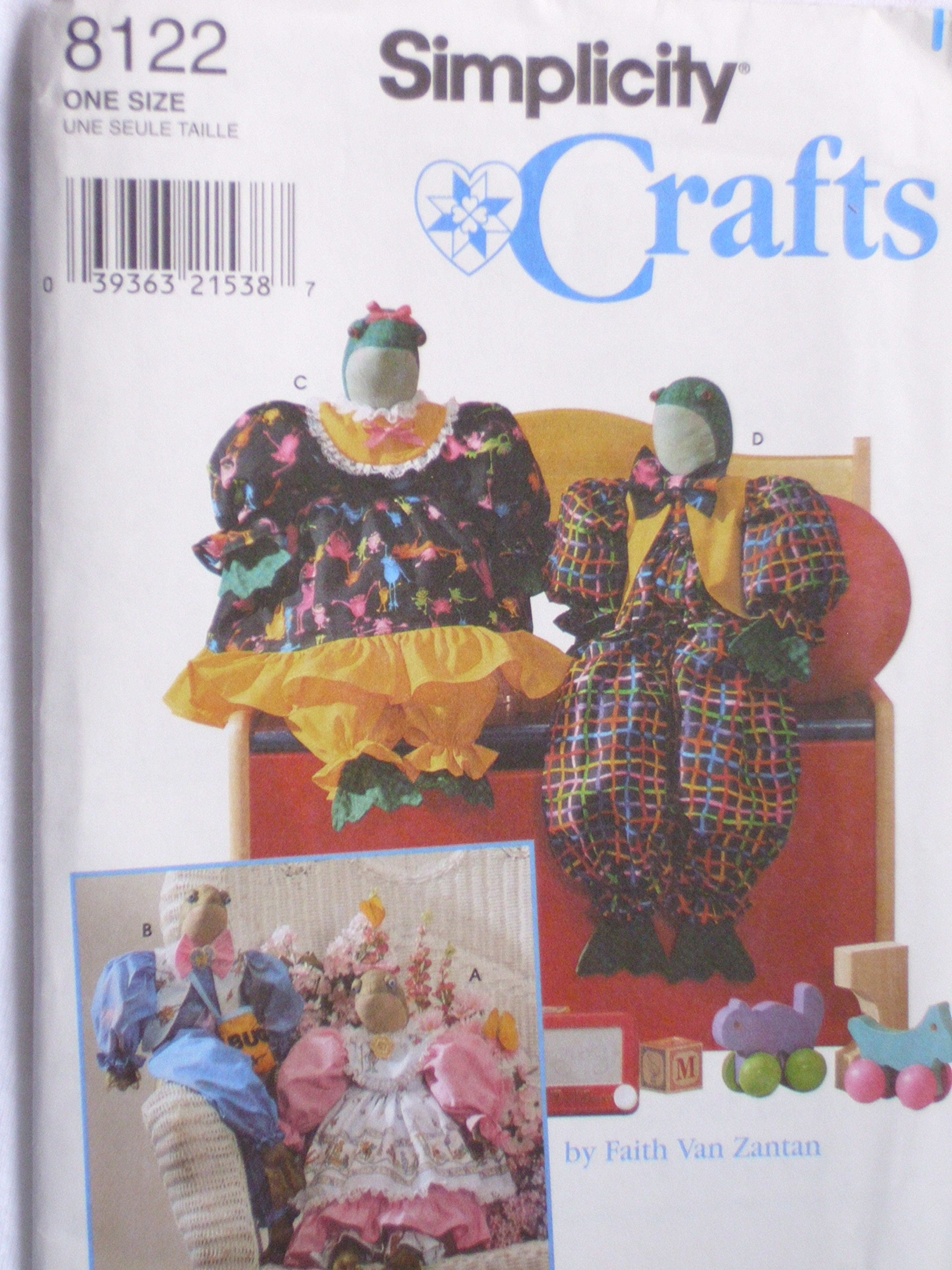Patron couture Simplicity 8122 artisanat d'art grenouilles de collection