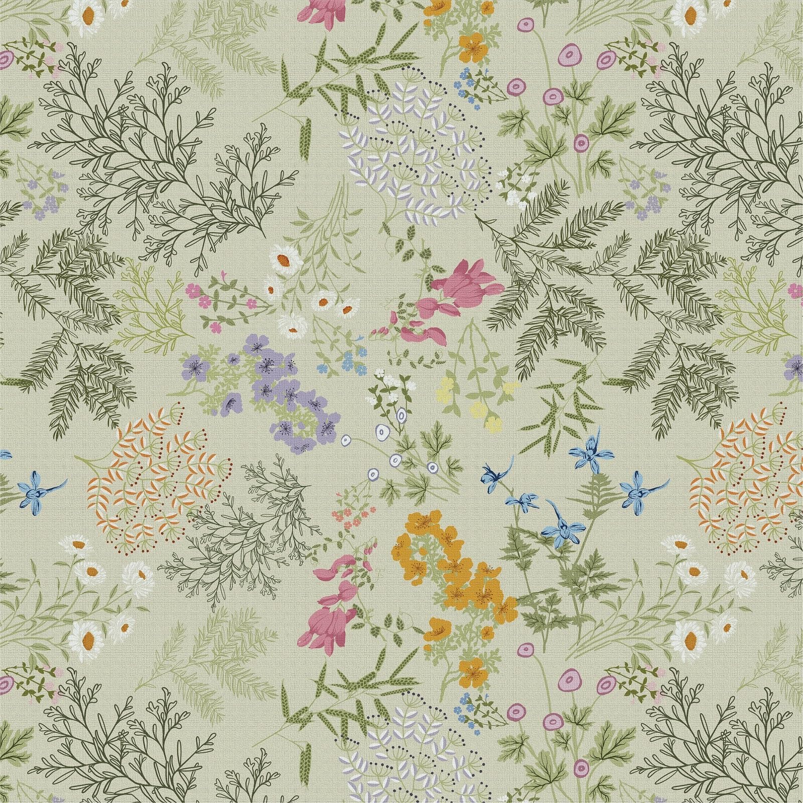 Timeet Peel and Stick Wallpaper Green Floral 41CM×3M Waterproof Self Adhesive Vinyl Flower Leaves Contact Paper Smooth Surface Sticky Back Plastic Removable Vinyl Wrap for Living Room Furniture