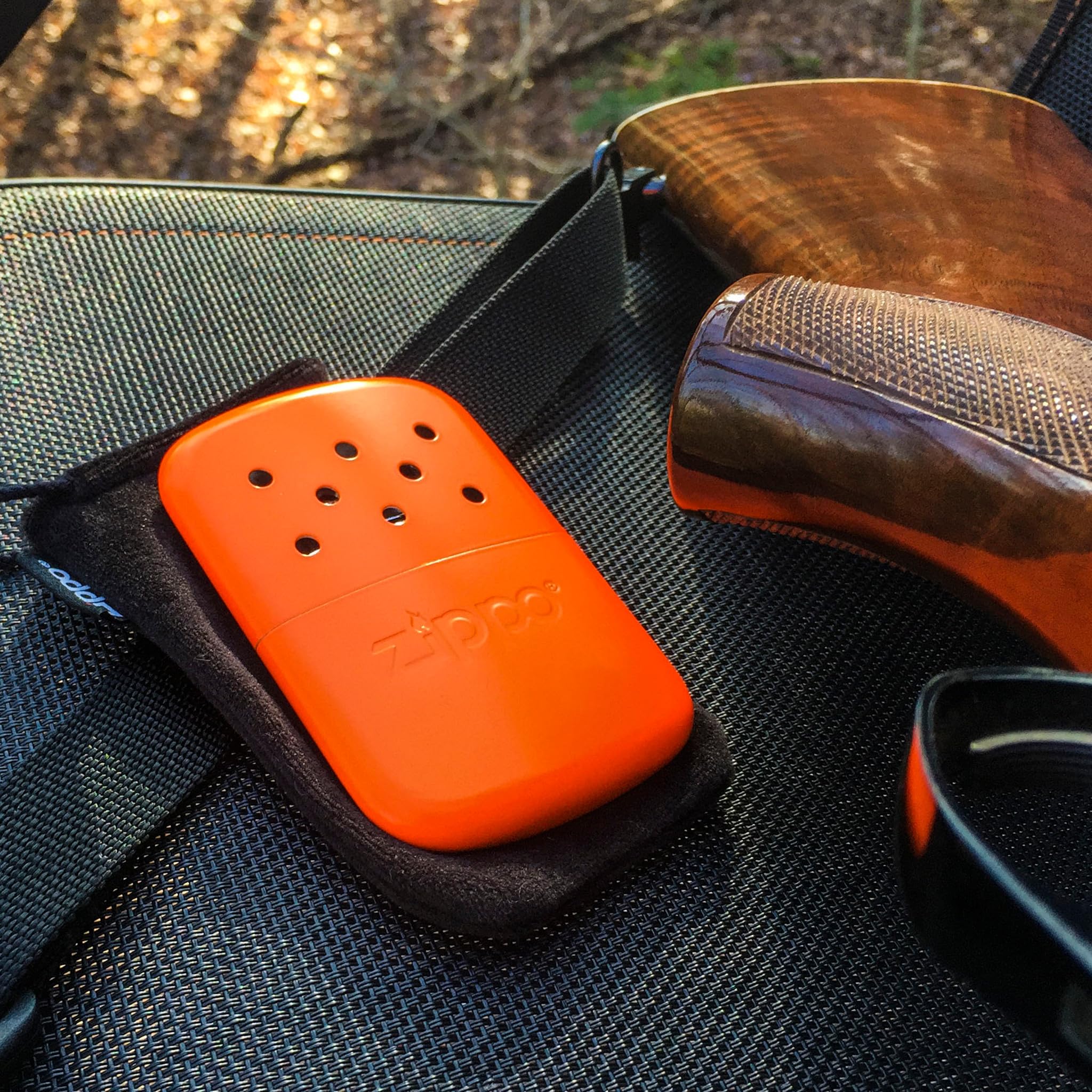 Zippo Calentador de Manos – 12 Horas de Calor – Recargable con Gasolina para Encendedor – Reutilizable – Calienta Manos Naranja