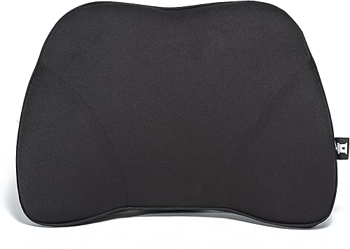 Castle Squire - Respaldo de espuma viscoelástica firme para la parte inferior de la espalda, almohada de apoyo lumbar con acolchado de espuma densa