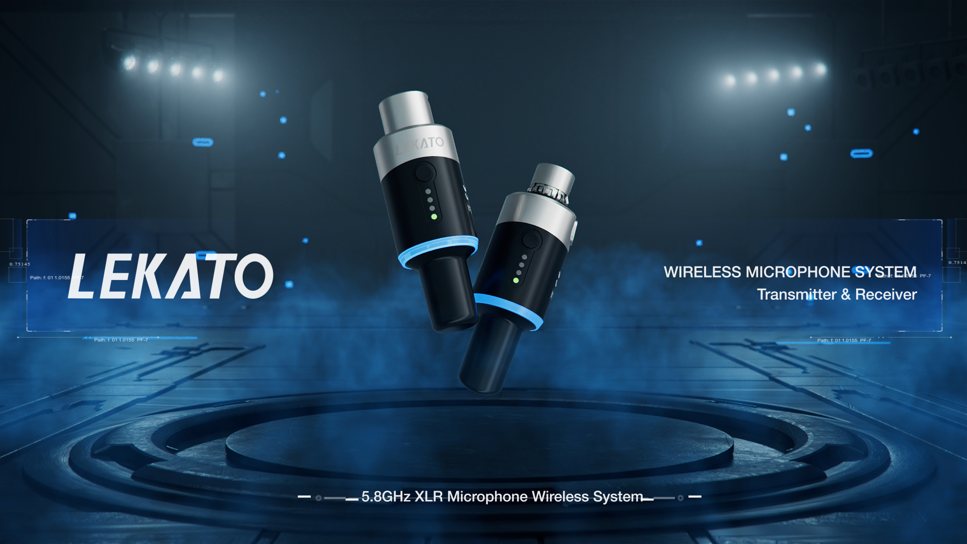 Amazon.com: LEKATO Receptor transmisor de micrófono inalámbrico de