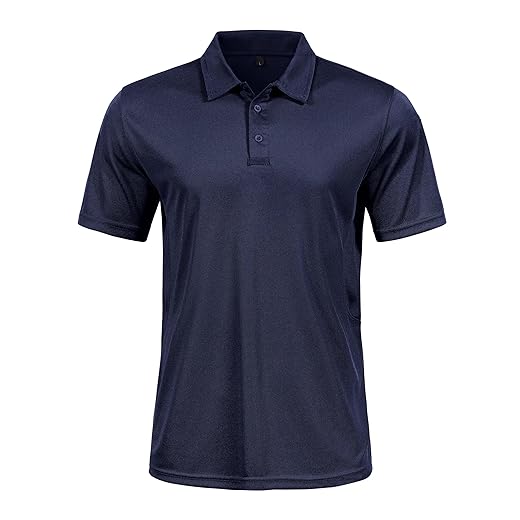 GYMELITE Camisa polo masculina de golfe de manga curta e longa, secagem rápida, absorção de umidade, para trabalho casual e atlético