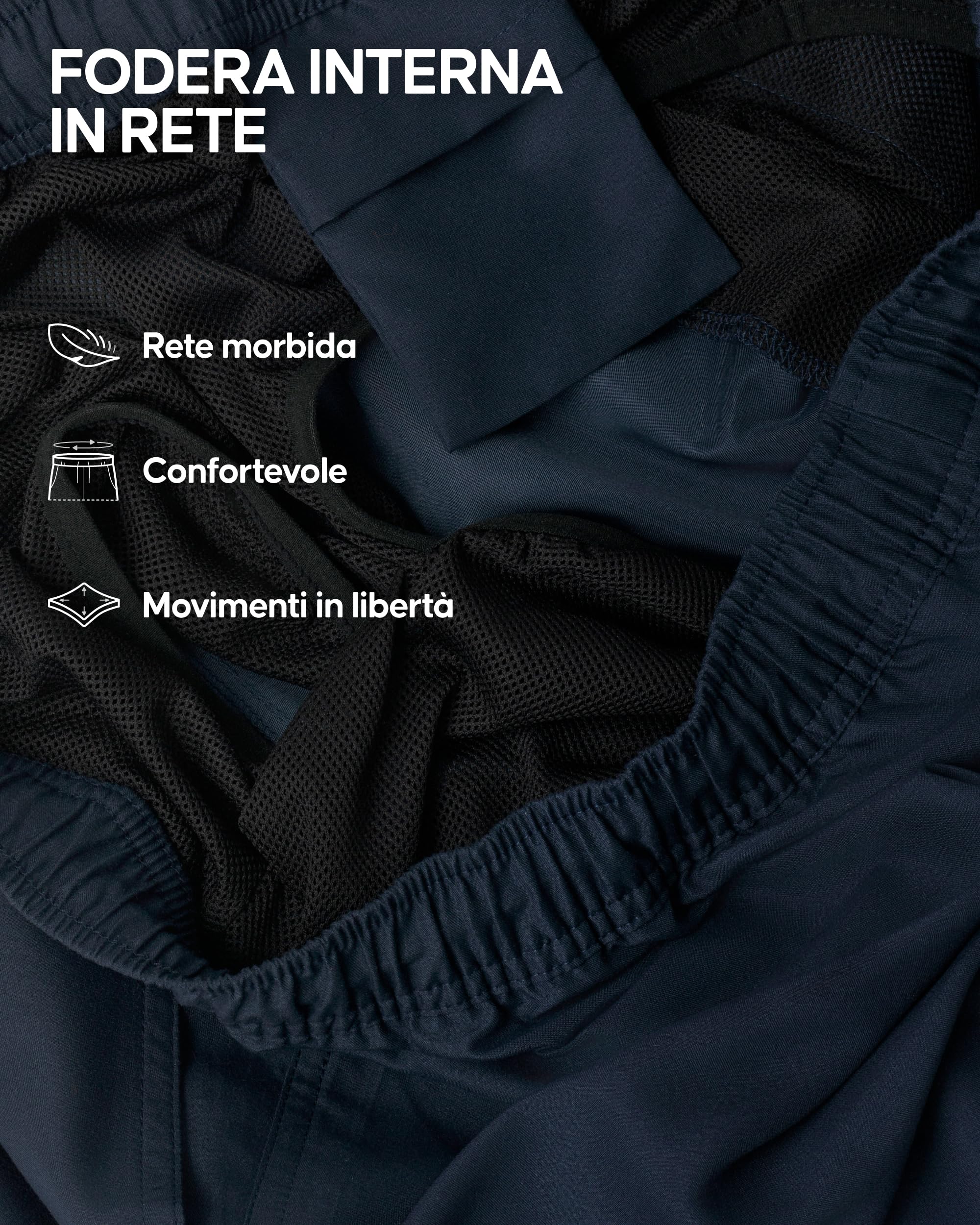 DANISH ENDURANCE Costume Uomo Mare, Pantaloncini da Bagno ad Asciugatura Rapida, Bermuda Uomo per Nuoto, Surf o Piscina