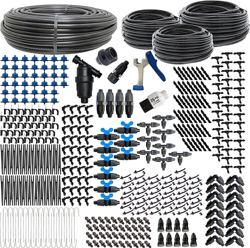 Drip Irrigation Kit for Raised Bed Gardening - Premium - 8 Raised Beds