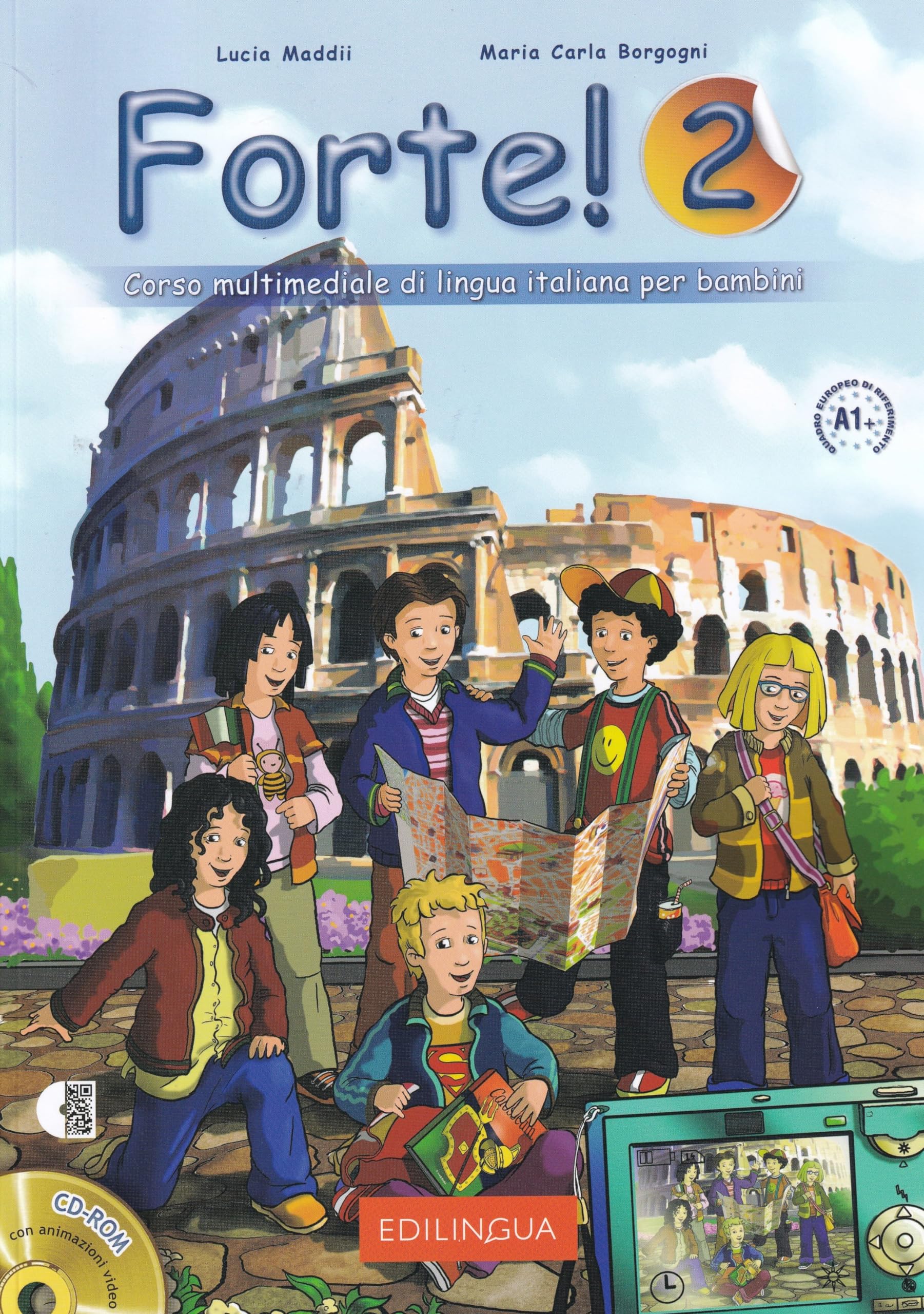 Forte!: Libro dello studente ed esercizi 2 + CD + CD-ROM (A1+): + online audio + audio CD + CD ROM
