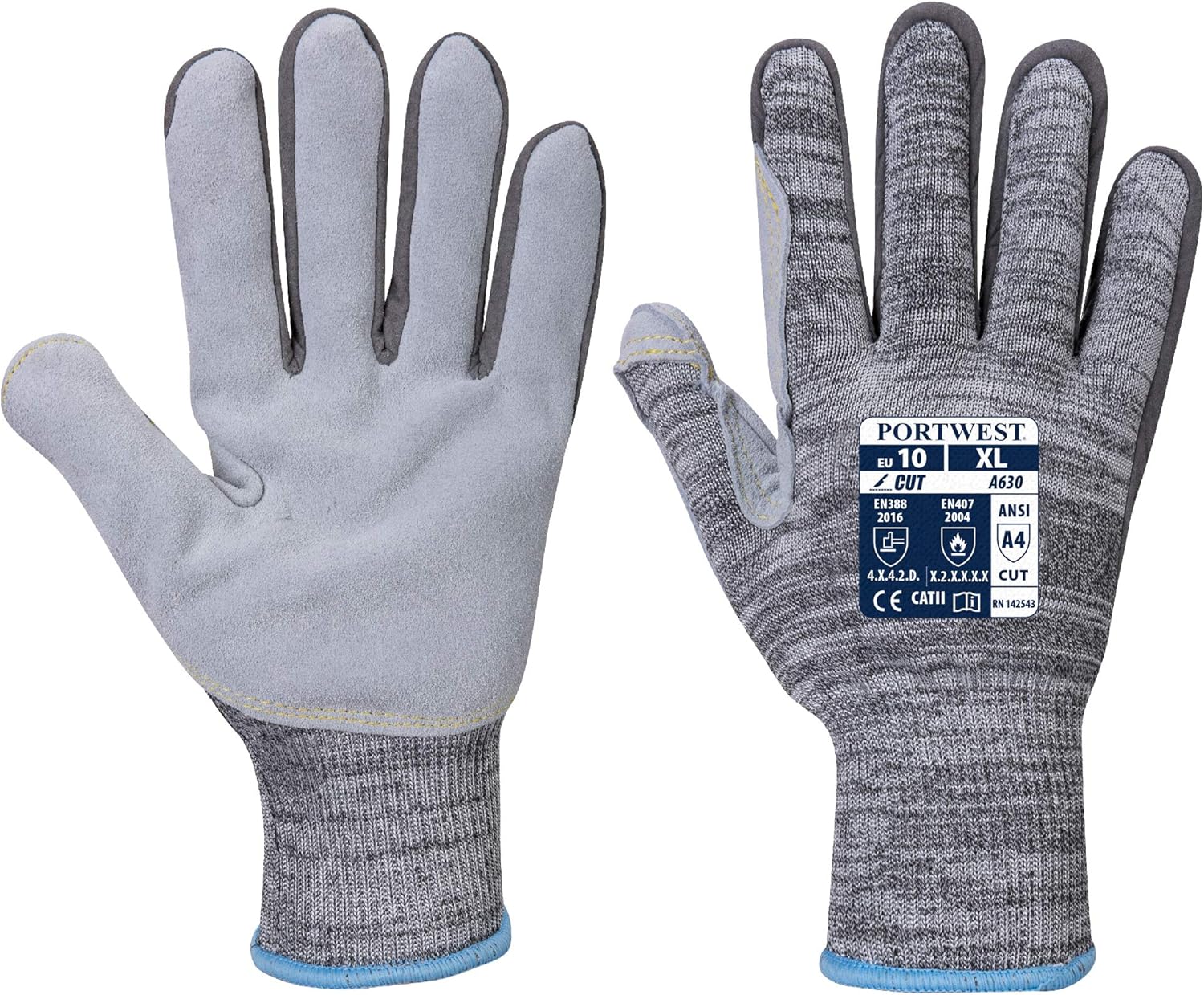 Portwest Razor-Lite Glove Safety Work Wear Protective Gloves Coated ANSI 105, Medium
