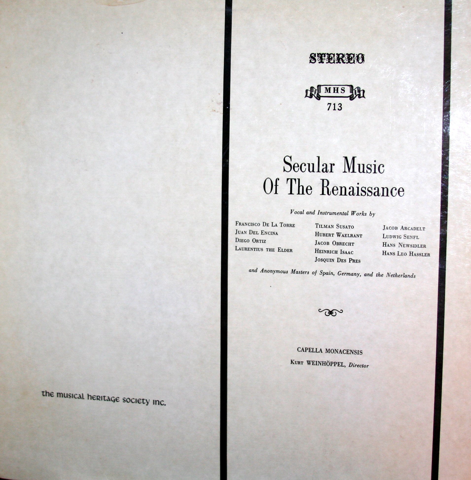 Secular Music of the Renaissance