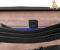 Vista 4 de McKlein COUGHLIN, Maletín de negocios expandible de cuero de 4.5 pulgadas, para computadora y tableta, Maletín para computadora portátil