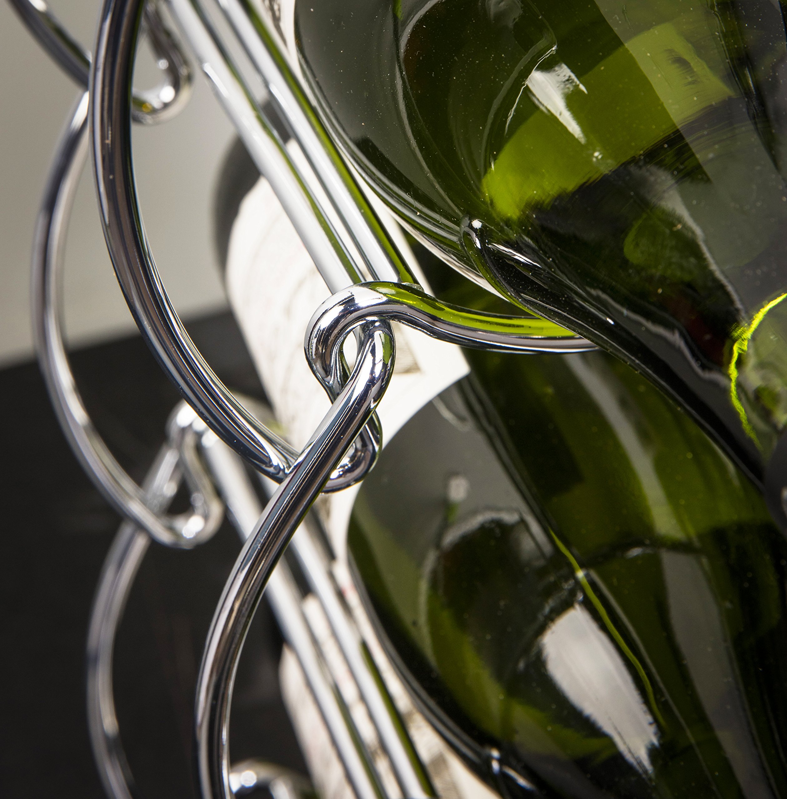 Hahn StackRack Stackable Chrome-Plated Steel 18 Bottle Wine Rack