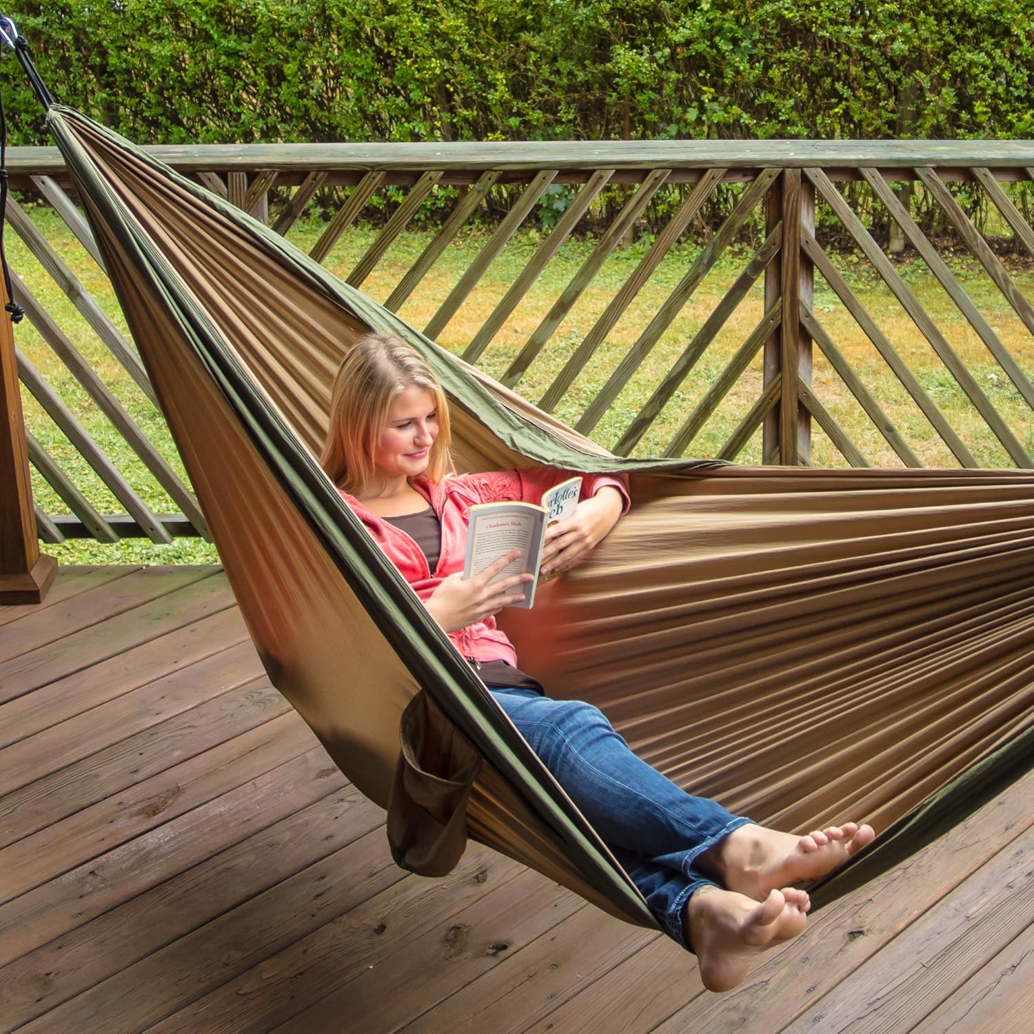 Legit 2 Person Camping Hammock - Double Tree Hammock - Portable & Heavy Duty - Perfect for Outdoor & Travel