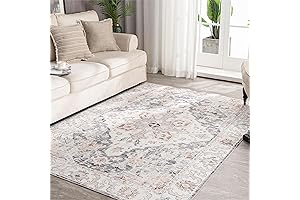 Washable Vintage Rugs for Living Room 6'x 9'