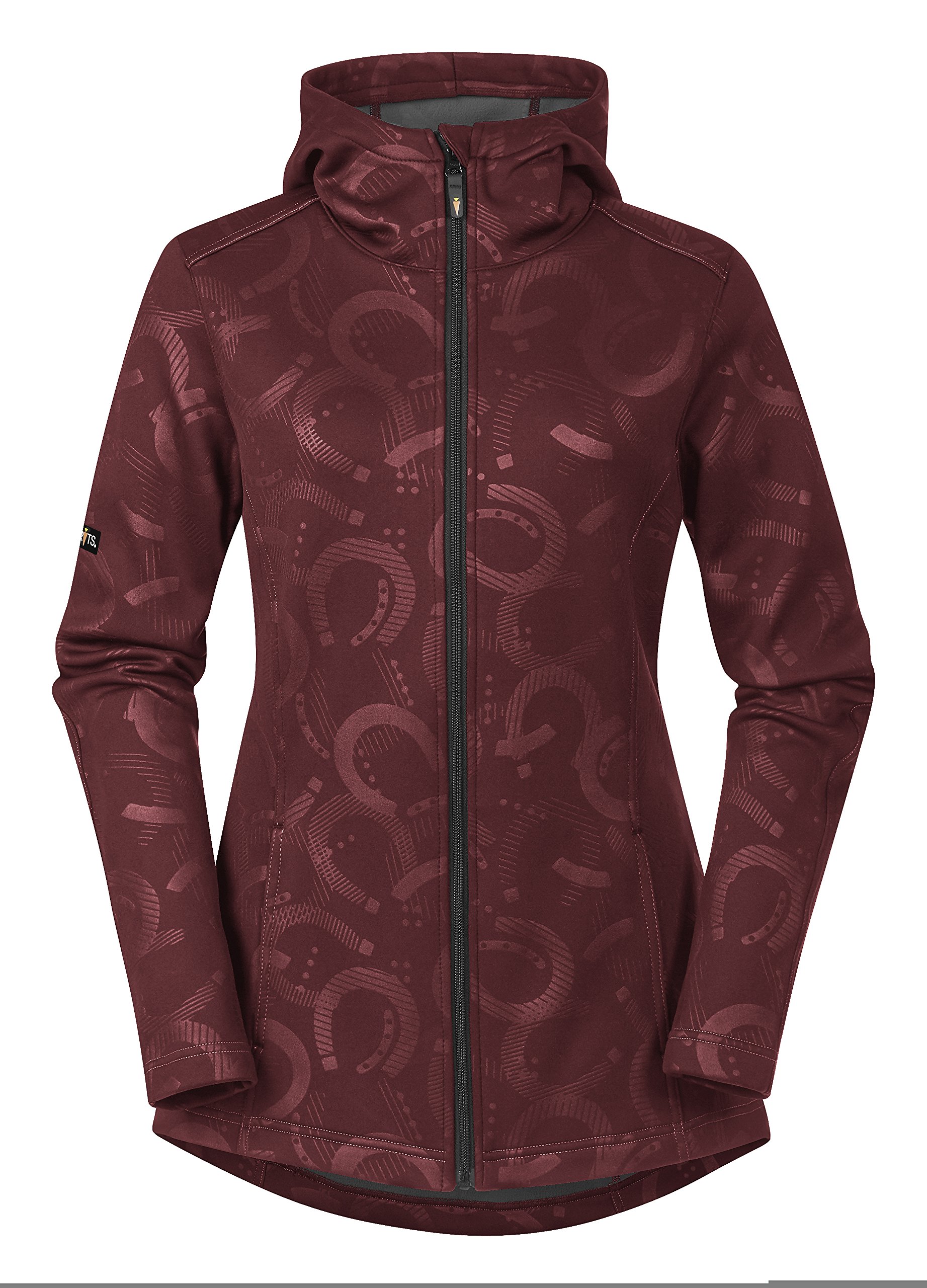 Kerrits Horseshoe Hoodie Barn Red Size: Extra Small