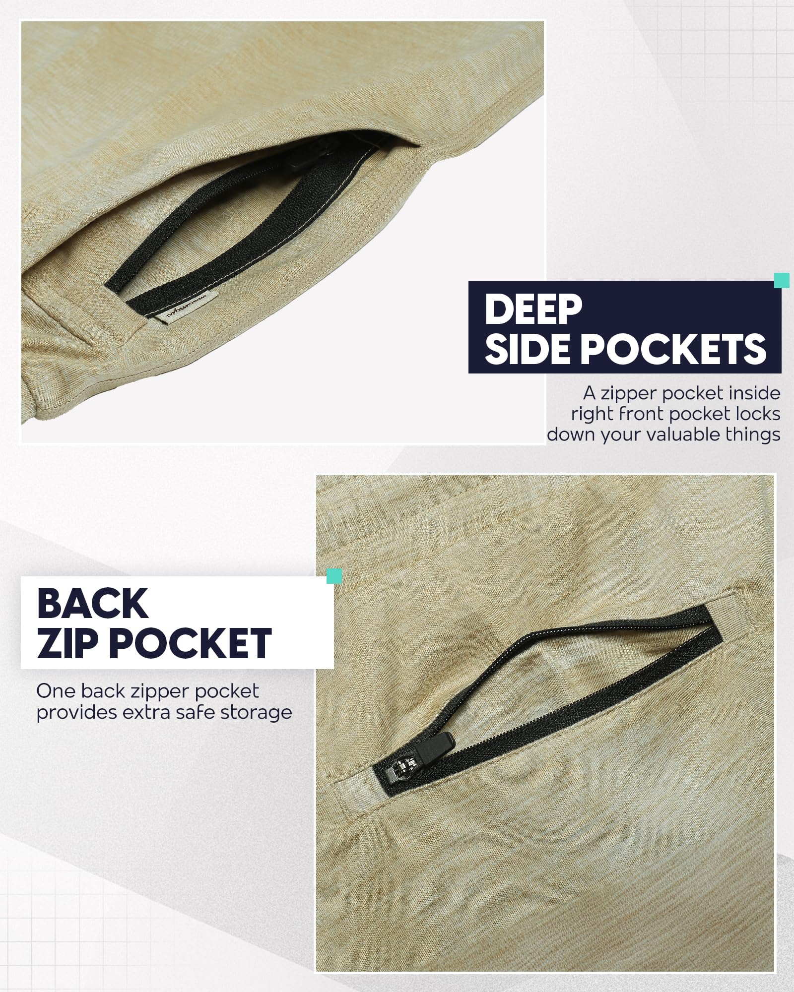 maamgic Costume da Bagno da Uomo Slim Fit, 17,8 cm, ad Asciugatura Rapida, con Fodera in Rete