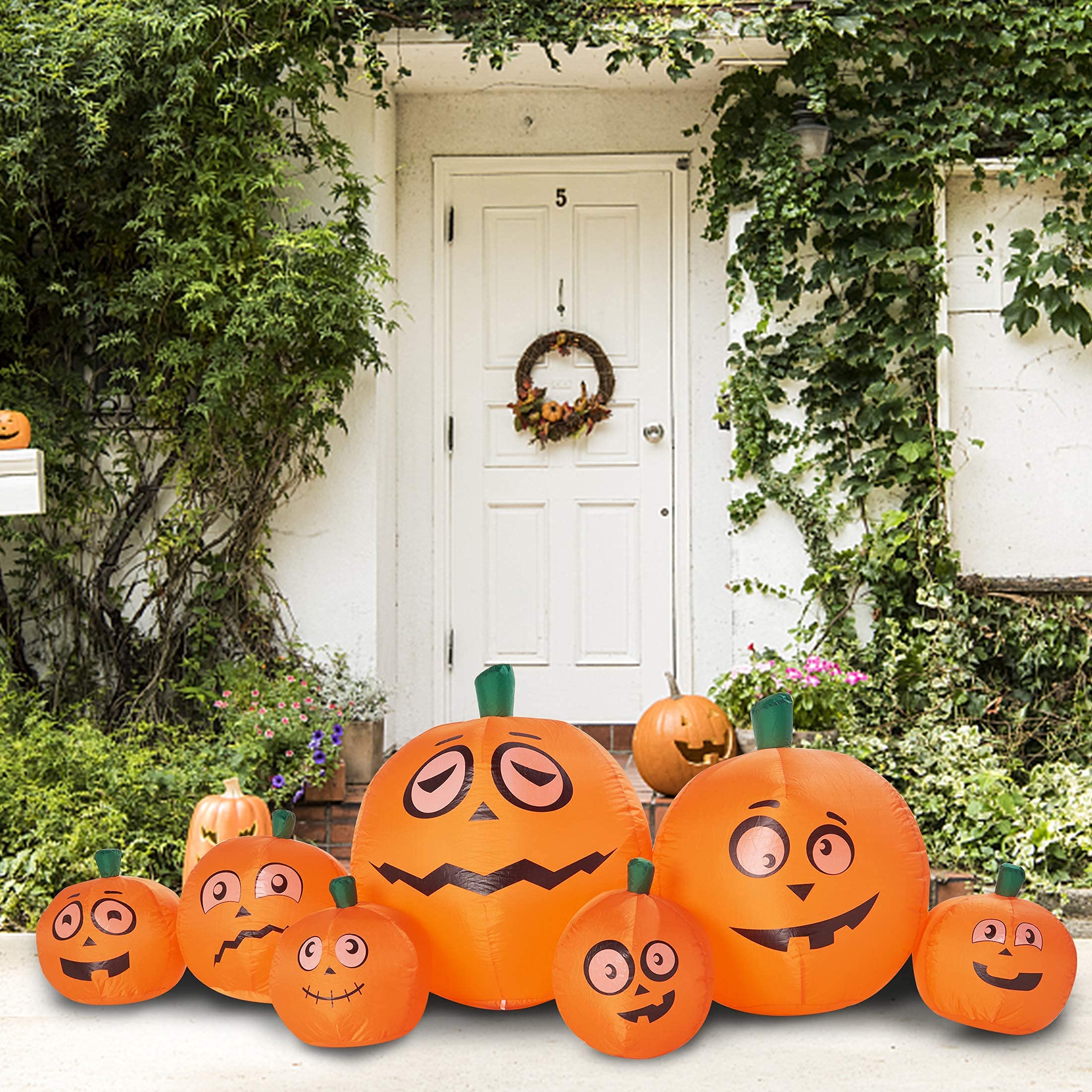 Buy Twinkle Star 8Ft Long Halloween Inflatable Pumpkins Decorations Outdoor Indoor Holiday Blow