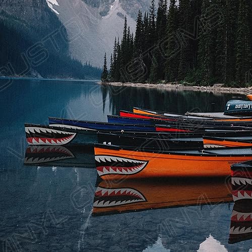 Miniatura 2 de Vinilo Customs Flying Tigers P-40 Warhawk Shark Teeth Hobby Set de pegatinas (12.0in)