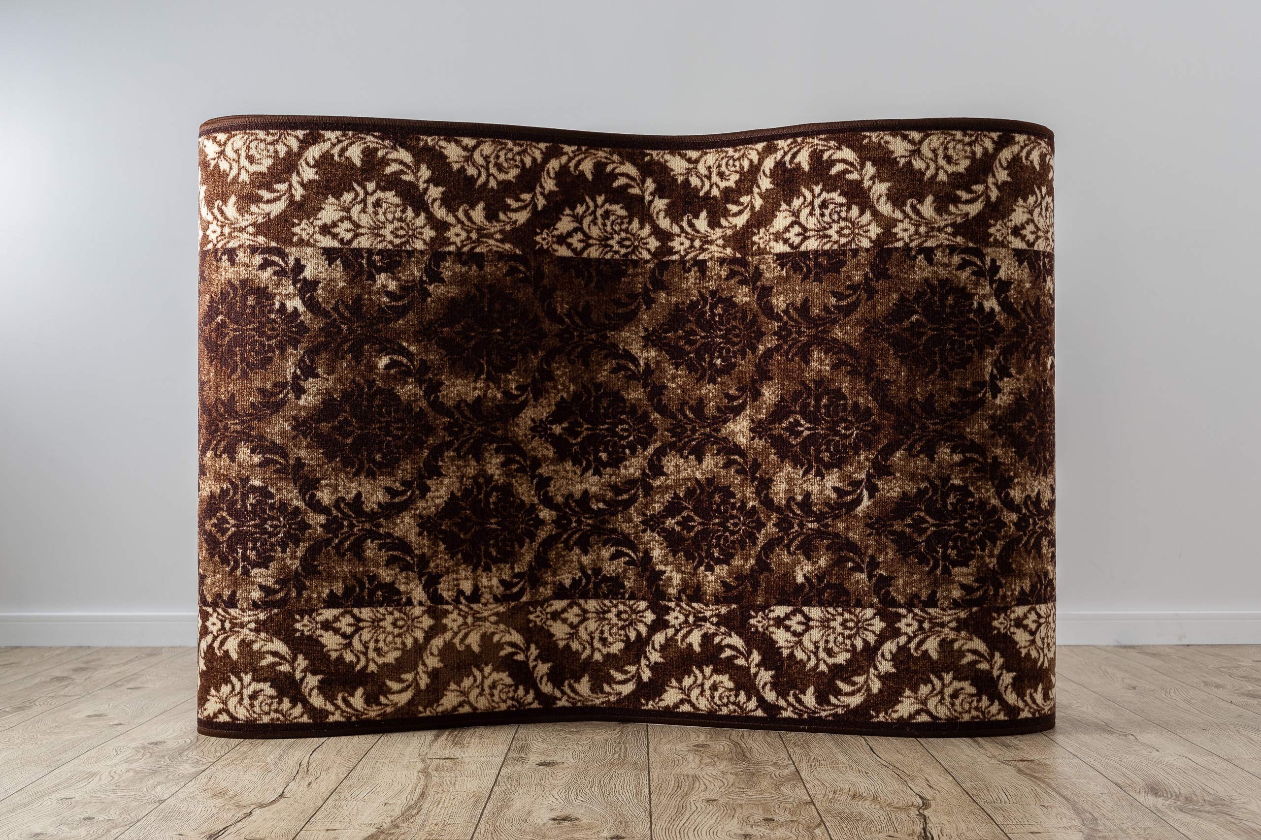 rugsx Tapis de Couloir Romance - Antidérapant, Moderne et Durable, idéal pour la Cuisine, Le Hall et Le Couloir, Marron 100x190 cm