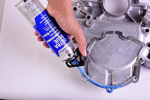 Miniatura 6 de Permatex 85519-6PK creador de junta de silicona RTV, ultraazul, con sensor de seguridad, 9.5 onzas. Lata de Powerbead (6 unidades), 3.35 oz.,