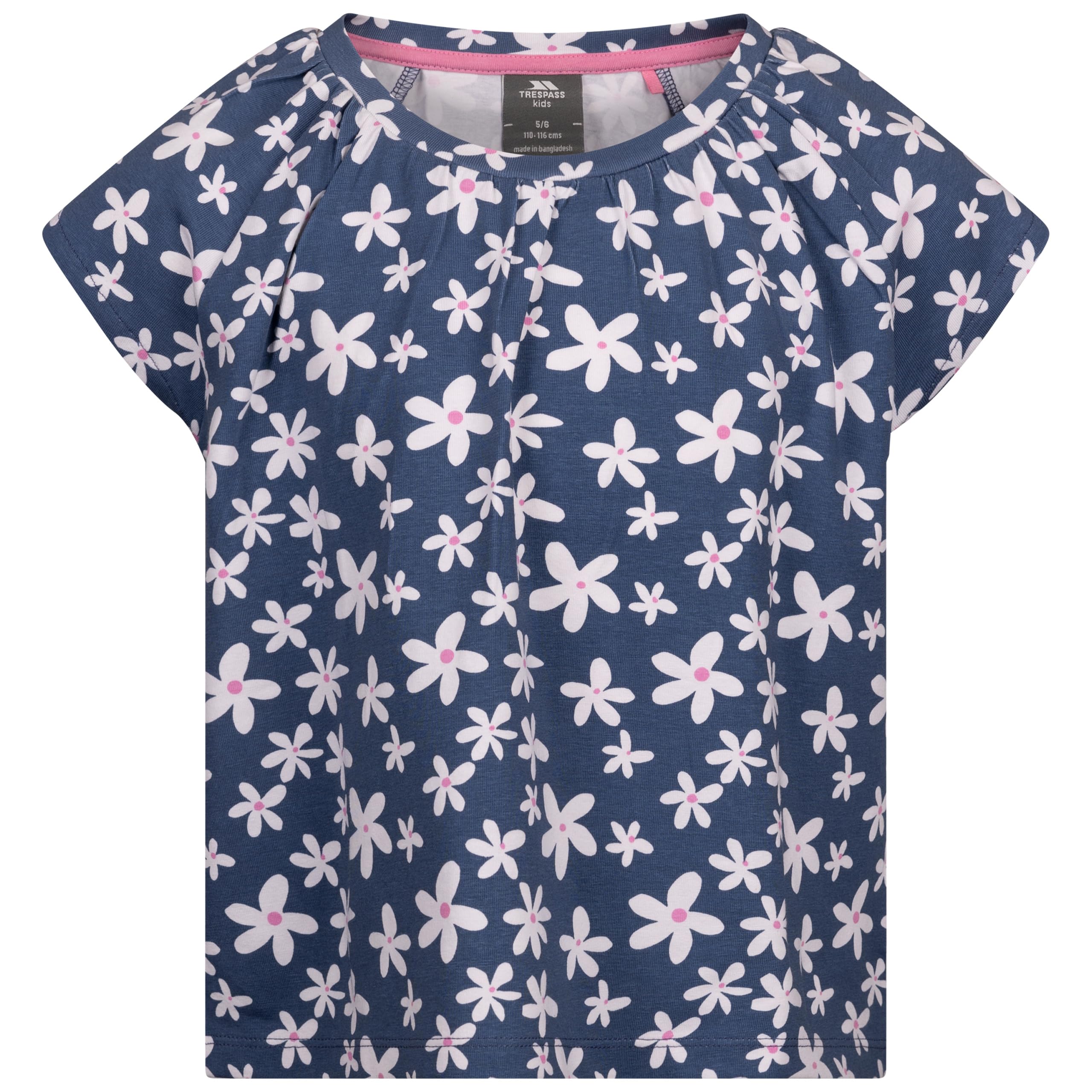 Trespass Girls Blue Printed Top Josey