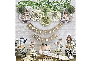 Woodland Baby Shower Decorations Animals Theme For Boy & Girl Decor |...